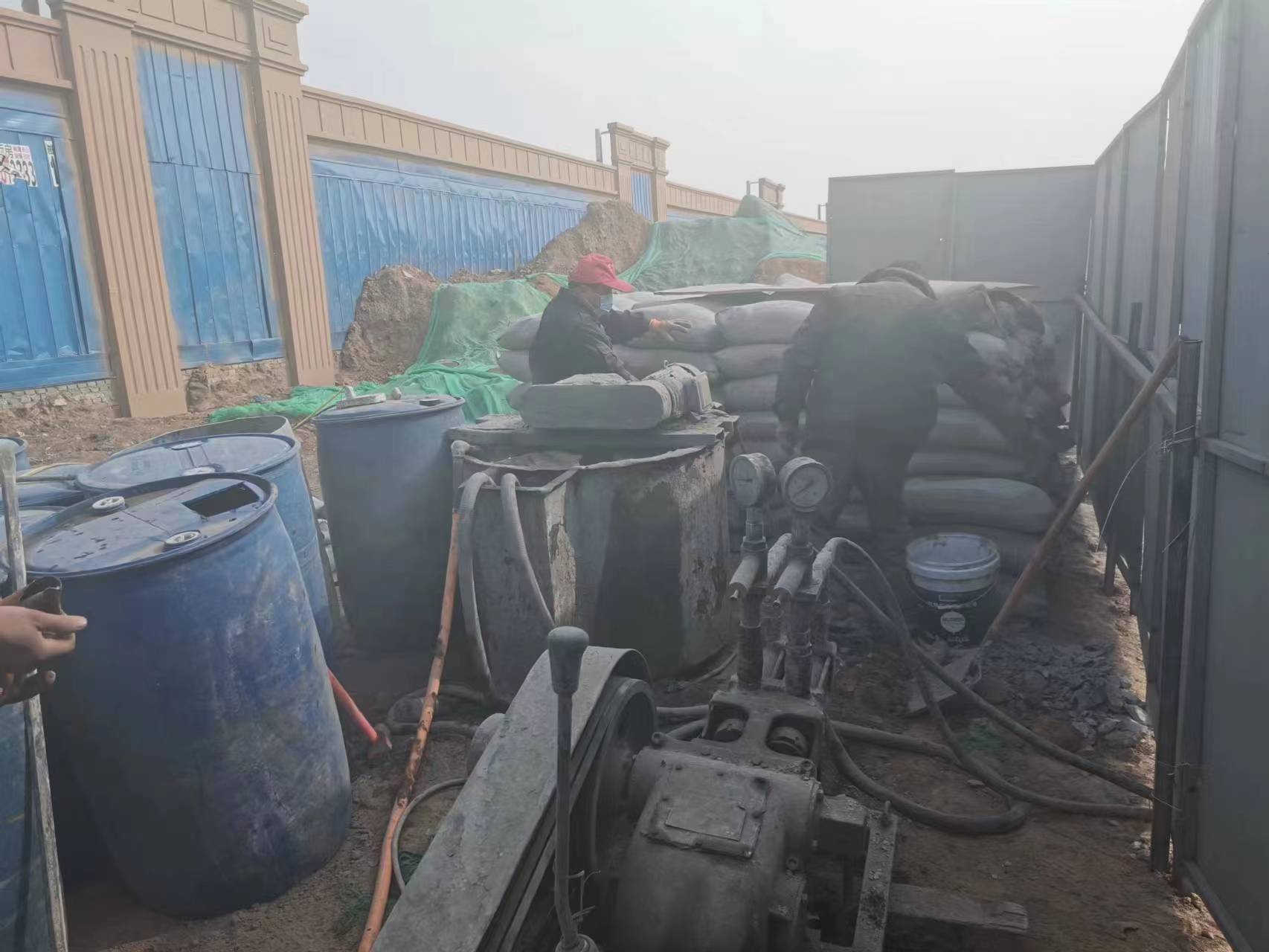 贵南地基沉降注浆加固